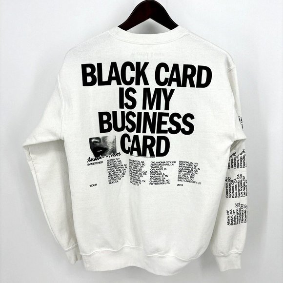 Ariana Grande Coachella AMEX Sweetener World Tour Sweatshirt Womens S White READ - Picture 14 of 15